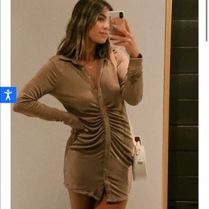 Trendy and Tipsy the perfect fit dress taupe